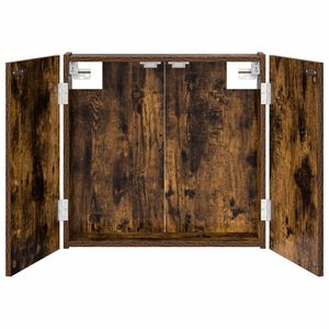 vidaXL Darttavla Sk&aring;p R&ouml;kt ek 56 x 12 x 53,5 cm Konstruerat tr&auml;