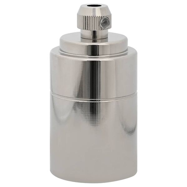 vidaXL Lamphållare 2 st Satin Nickel E27