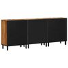 vidaXL Sideboard 3 pcs Brun 60 x 33 x 75 cm Massivt akaciatr&auml;