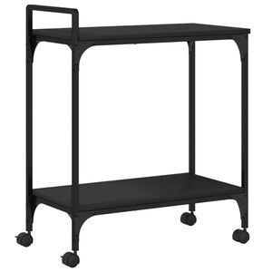 vidaXL K&ouml;ksvagn svart 60,5x31x72,5 cm konstruerat tr&auml;