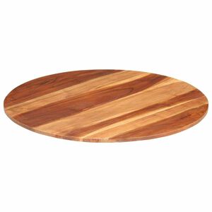 vidaXL Bordsskiva massivt akaciatr&auml; rund 15-16 mm 80 cm