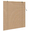 vidaXL Rullgardin med gardiner Natur 140 x 160 cm Bambu