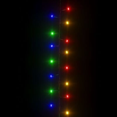 vidaXL Kompakt ljusslinga med 1000 LED flerfärgad 25 m PVC