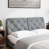 vidaXL Headboard Cushion Light Grey 120 cm Fabric