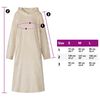 vidaXL Filt-hoodie Beige l Flanell