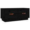 vidaXL Tv-b&auml;nk svart 80x34x35 cm massiv furu