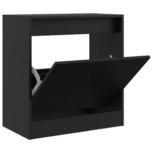 vidaXL Skohylla svart 60x34x63,5 cm konstruerat tr&auml;
