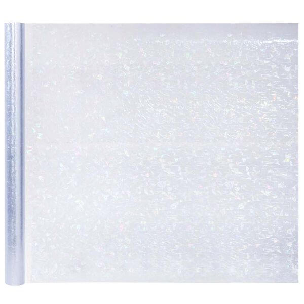 vidaXL Fönsterfilmer 3 st frostat 3D regnbågsmönster PVC