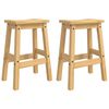 VidaXL Barpall 2 pcs Honungsvax 44 x 30 x 63 cm Massivt furu