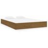 vidaXL S&auml;ngram honungsbrun massivt tr&auml; 120x200 cm