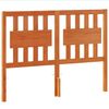 vidaXL Huvudgavel vaxbrun 135 cm massiv furu