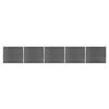 vidaXL Staketpaneler WPC 872x146 cm svart