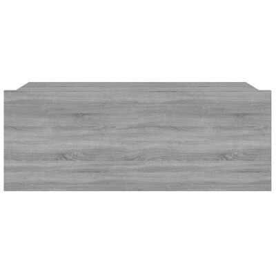 vidaXL Svävande sängbord grå sonoma 40x30x15 cm konstruerat trä