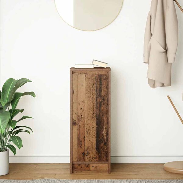 vidaXL Sk&auml;nk gammalt tr&auml; 29,5x34x76 cm konstruerat tr&auml;