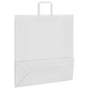 vidaXL Pappersp&aring;sar 250 st med handtag vit 45x17x48 cm