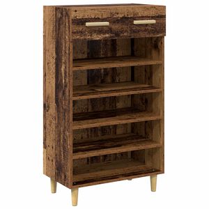 vidaXL Skosk&aring;p 60 x 35 x 105 cm Konstruerat tr&auml; Gammalt tr&auml;
