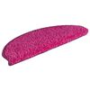vidaXL Trappmattor 30 st 65x21x4 cm rosa halvrunda stora