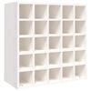vidaXL Vinsk&aring;p vit 56x25x56 cm massivt tr&auml; furu