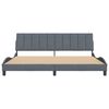 vidaXL Bed Frame without Mattress "Hanko" Dark Grey 200x200 cm Velvet