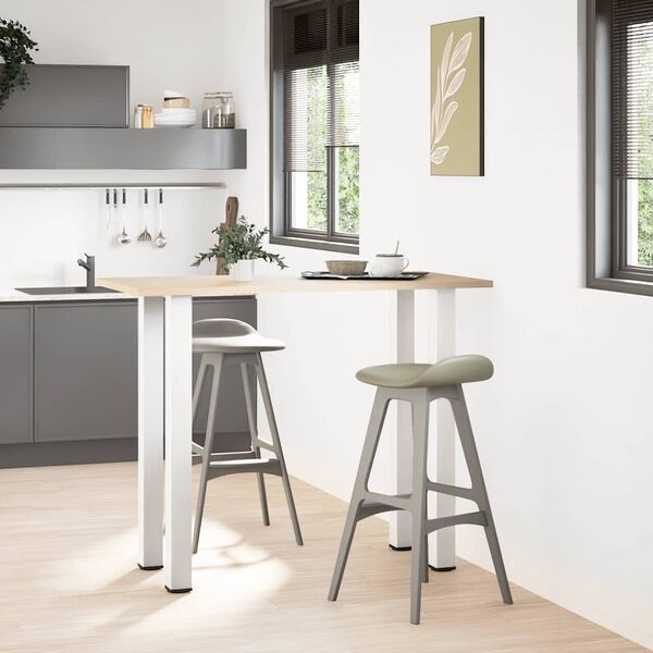 vidaXL Barbordsben 4 st vita 110-112 cm st&aring;l