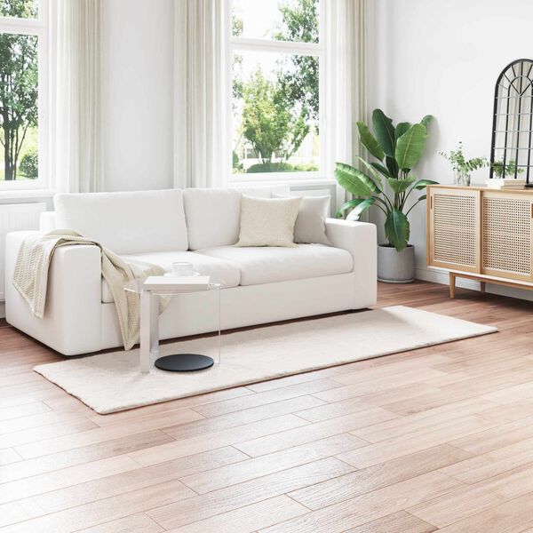 vidaXL Fusk-kaninp&auml;lsmatta Olite Kr&auml;m 80 x 250 cm Polyester