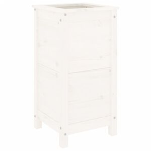 vidaXL Odlingsl&aring;da 40x40x78 cm vit massiv furu