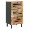 vidaXL F&ouml;rvaringssk&aring;p Naturlig 40 x 33 x 75 cm Massivt mangotr&auml;