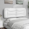 vidaXL Headboard Cushion "Hvar" White 120 cm Faux Leather