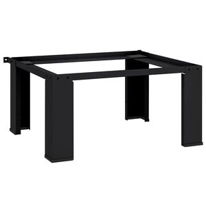 vidaXL Tv&auml;ttmaskin Pedestal Svart 64 x 55 x 32,5 cm St&aring;l