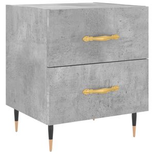 vidaXL S&auml;ngbord betonggr&aring; 40x35x47,5 cm konstruerat tr&auml;