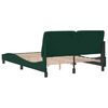 vidaXL Bed Frame without Mattress Dark Green 120x200 cm Velvet