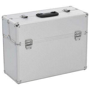 vidaXL Verktygsv&auml;ska 47x36x20 cm silver aluminium