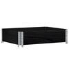 vidaXL Pallkrage svart 80x60 cm massivt furu