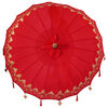 vidaXL Balinesisk Parasol Röd 185 x 185 x 260 cm Bomull