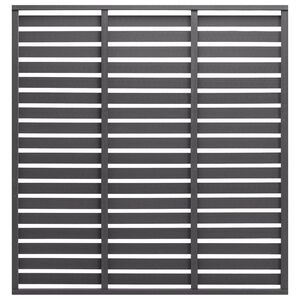 vidaXL Staketpanel WPC 180x180 cm grå
