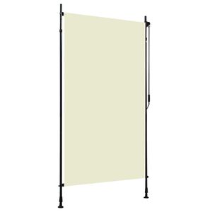 vidaXL Rullgardin utomhus 120x270 cm gr&auml;ddvit