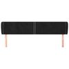 vidaXL S&auml;nggavel med kanter svart 203x23x78/88 cm sammet