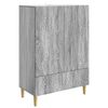 vidaXL Sideboard Gr&aring; Sonoma 66 x 34,5 x 95 cm Konstruerat tr&auml;