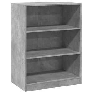 vidaXL Garderob betonggr&aring; 77x48x102 cm konstruerat tr&auml;