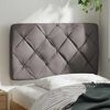 vidaXL Headboard Cushion Taupe 80 cm Fabric