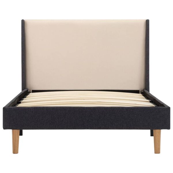 vidaXL S&auml;ngram gr&auml;ddvit tyg 100 x 200 cm