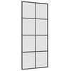vidaXL Skjutd&ouml;rr med beslag svart 90x205 cm ESG-glas