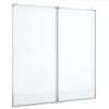 vidaXL Magnetisk whiteboard hopf&auml;llbar 80x80x1,7 cm aluminium