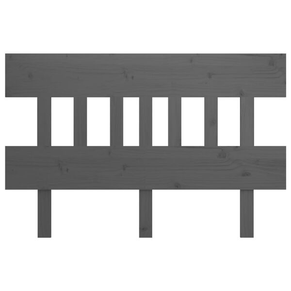 vidaXL S&auml;nggavel gr&aring; 153,5x3x81 cm massiv furu