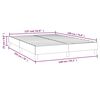 vidaXL Boxspring-s&auml;ngram vit 140x190 cm konstl&auml;der
