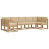 vidaXL Utomhussoffset 7 st Vit och Beige