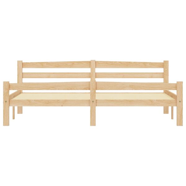 vidaXL Sängram med 4 lådor massiv furu 180x200 cm