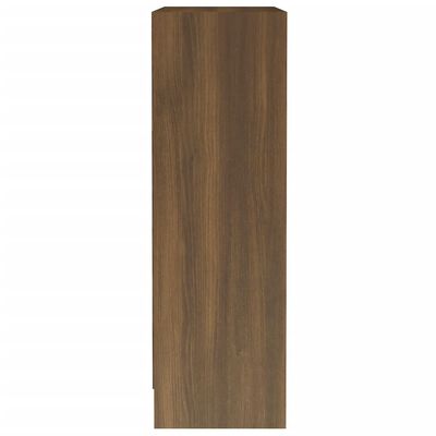 vidaXL Bokhylla brun ek 60x24x76 cm konstruerat trä