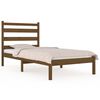 vidaXL S&auml;ngram honungsbrun massiv furu 100x200 cm