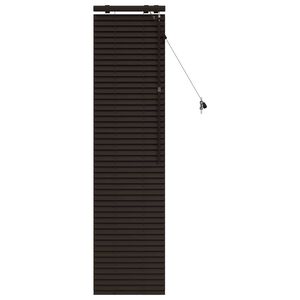 vidaXL Persienn M&ouml;rkbrun 45 x 160 cm 35 mm Massivt Paulownia-tr&auml;